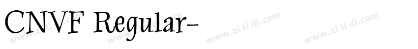 CNVF Regular字体转换